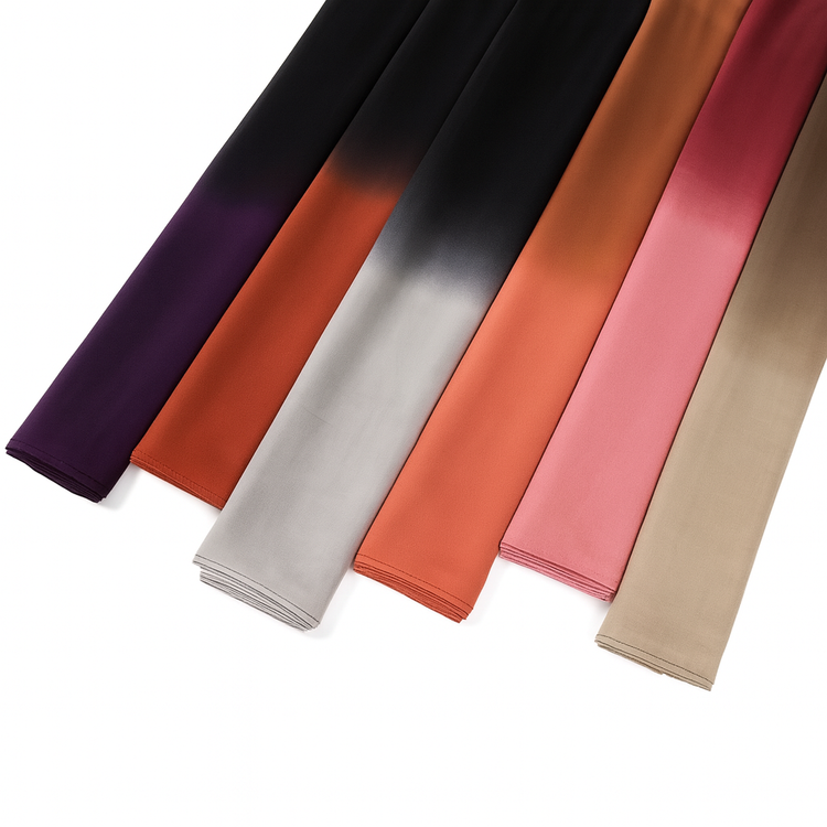Color Block Modal Hijab- Midnight Plum