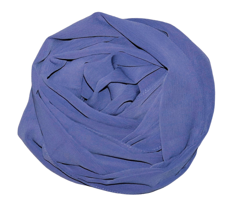 Crepe Chiffon-Denim Blue