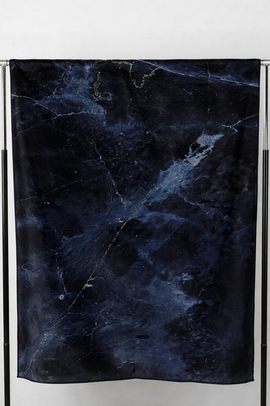 Printed Modal Hijab- Blue Galaxy