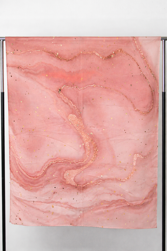 Printed Modal Hijab- Rose Stones