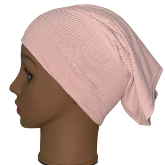 Non-Slip Ribbed Undercap-Blush