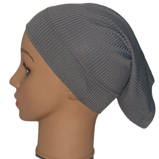 Non-Slip Ribbed Undercap-Dark Grey