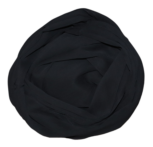 Crepe Chiffon- Black