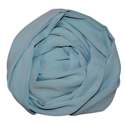 Crepe Chiffon-Baby Blue