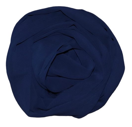 Crepe Chiffon-Navy Blue